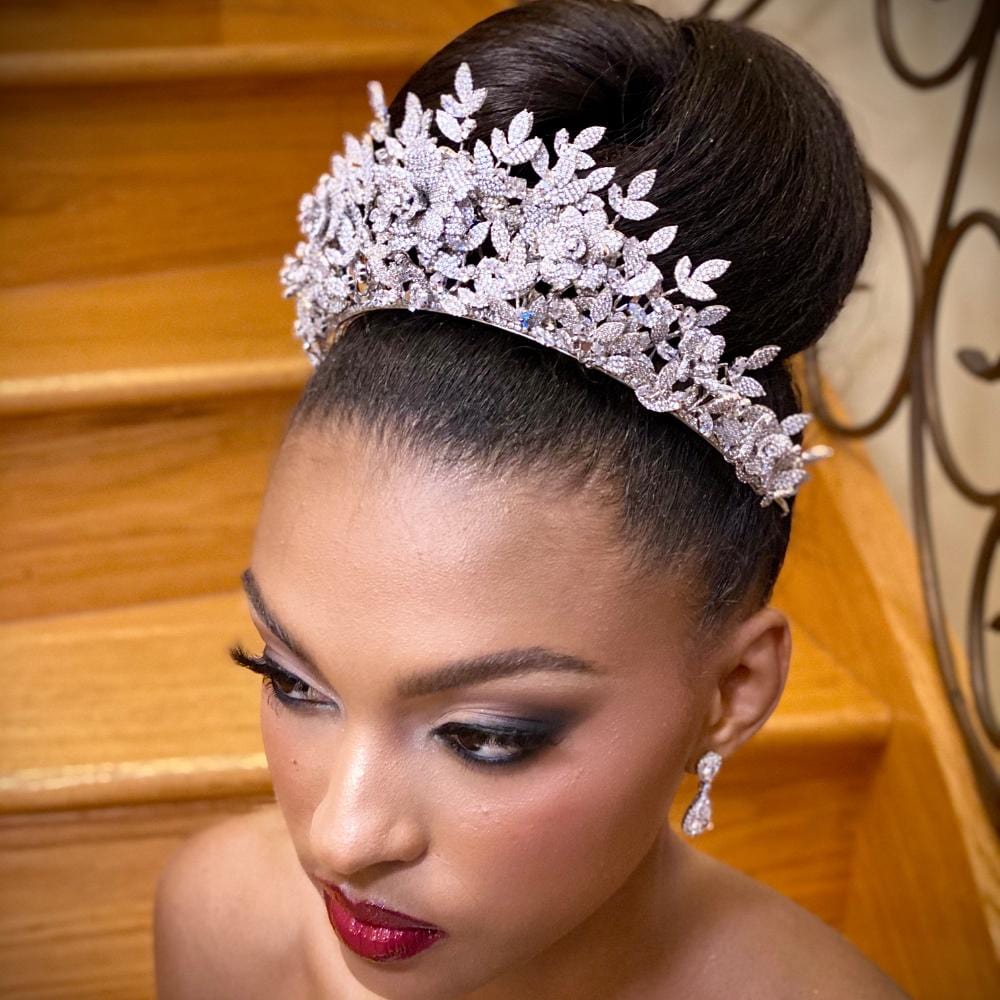 JULIET SWAROVSKI BRIDAL CROWN Juliet Crown – AMAROQ Design main image 4